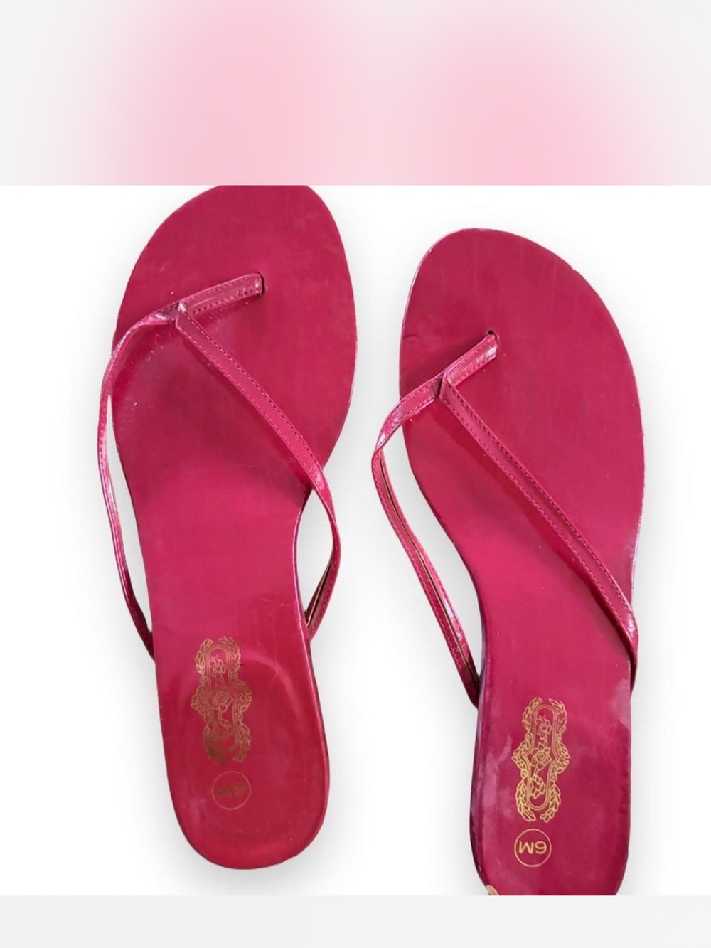 Women's Red Flip Flop Sandals